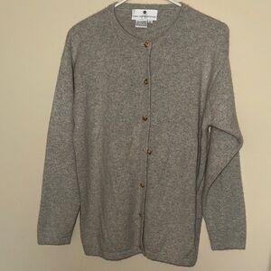 Saks Fifth Avenue Light Gray Cashmere Sweater